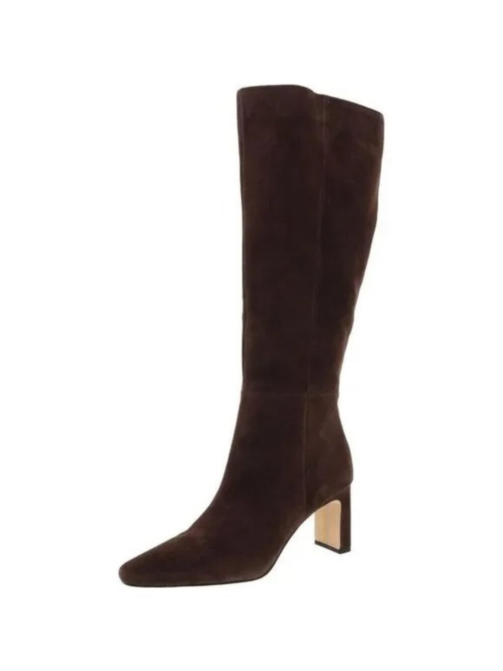 NEW Sam Edelman Sylvia Knee High Boots Chocolate Brown Suede Feminine Womens 7.5